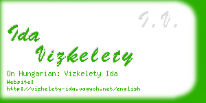 ida vizkelety business card